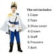 thumbnail image 1 of Disfraz de rey de carnaval para niño, 7 piezas, príncipe real medieval, conjunto completo para Halloween, fiesta de cumpleaños, disfraces., 1 of 6