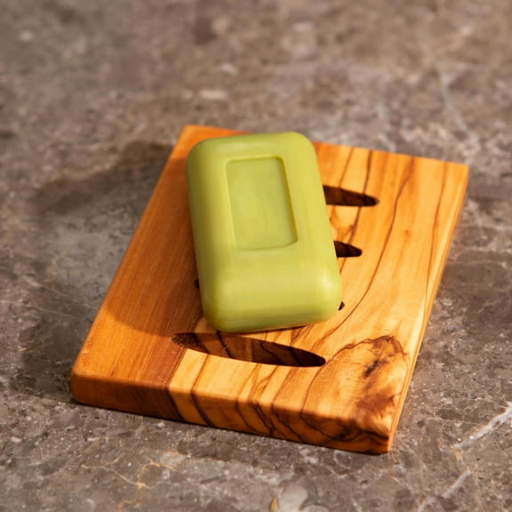 Olive Wood Soap Dish Holder