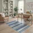 thumbnail image 2 of ODIKA Layering Gingham Crossbar Horizontal Bands Felpudo Striped Front for Playroom, Bedroom, Reading Nook, Pet Friendly & Kids Safe Play, 2 of 7