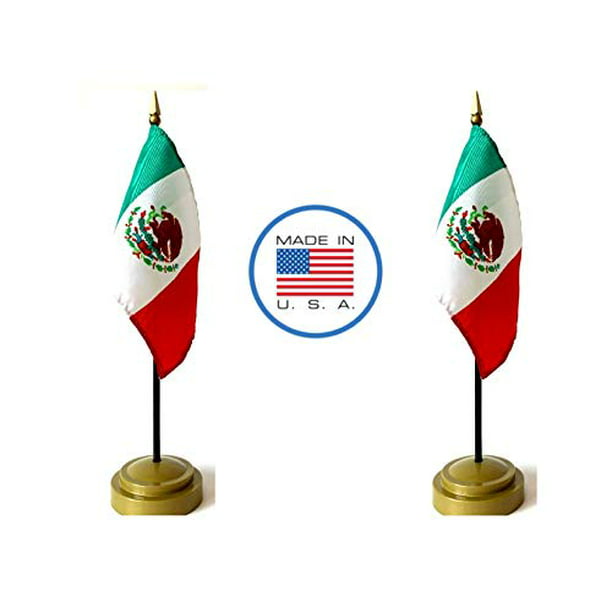 Made in The USA Flag Set. 2 Mexico Rayon 4