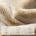 thumbnail image 5 of Bare Home Faux Fur Blanket - 47" x 60" - Ultra Soft Fleece - Throw, Variegated Caramel, 5 of 8