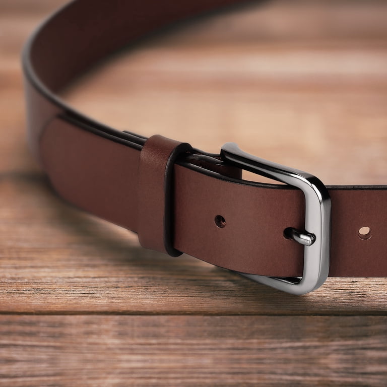 Wrangler Men's Full Grain Leather Belt, Light Brown photo 6