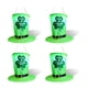 thumbnail image 1 of Luces de cuerda verde LED LED Leprechaun Hat St.Patrick's Day Decorations Decoraciones de batería con patrón de trébol Fiestas irlandesas 4pcs Methold HA012702-02, 1 of 7