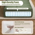 thumbnail image 3 of Aukfa 78.7" Extra Long Chaise Lounge Sofa, Oversized Upholstered Couch with 3 Pillows for Indoor Living Room/Bedroom,Green, 3 of 8