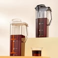 thumbnail image 7 of Cold Brew Coffee Maker Pitcher, 2.2L Cold Brew Pitcher with Removable Filter, Leak-Proof Iced Tea and Fruit Infuser Pitcher for Fridge Storage, 7 of 7