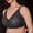 black, variant on 2026 Women Plus Size Bra New Model Leopard Print Bra Plus Size Sidesmoothing Gather Lift Up Minimize Traceless Suitable for Bras Above C Cup