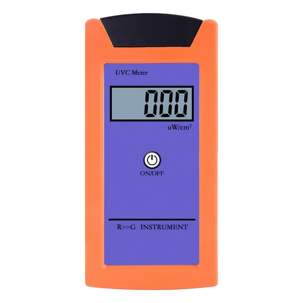 Medidor de irradiación UV Irfora Medidor de iluminancia digital RGM-UVC para reptiles Medidor de irradiancia ultravioleta de alta precisión con sensor inteligente Herramienta de medición de iluminanci Irfora Medidor de irradiación UV
