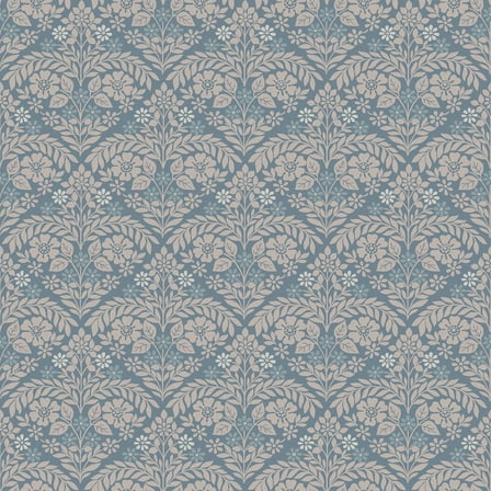 Laura Ashley Margam Newport Blue Wallpaper