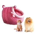 thumbnail image 1 of Perrera Del Animal Doméstico Suave Cerdo Casa Caliente Linda Cama de Perro Pequeño de Gato , S Yinane Mascota de la perrera, 1 of 7