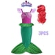 thumbnail image 3 of Vestido de disfraz de La Sirenita de Disney para niños, disfraz de Ariel para fiesta de carnaval, ropa para niños, vestido de cumpleaños de verano, 3 of 5