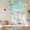 Teal Green Beige, variant on Ocean Coastal Balloon Curtains for Windows, Bedroom Curtains 54 Inch Length, Summer Nautical Beach Coral Starfish Tie Up Curtains Panels Thermal Insulated Bathroom Curtains Window 42"x54"