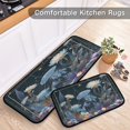 thumbnail image 5 of 2-Piece Kitchen Mat Set Non Slip Washable Floor Mats Decorative Rugs for Kitchen Sink Laundry Bioluminescent Marine Plants, 5 of 7