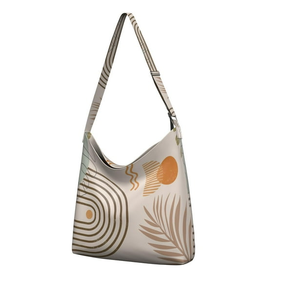 Artistic Room Accents Crossbody Bag - Floral Hippie Shoulder Tote, Adjustable Strap Minimalist Purse