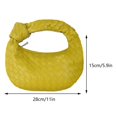 thumbnail image 2 of Bolso de hombro anudado para mujer, bolso de mano trenzado de cuero PU, bolso elegante para chica, 2 of 5