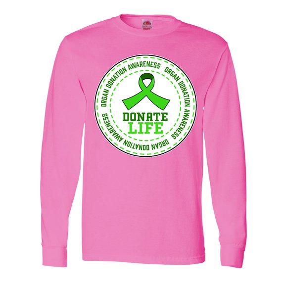 Inktastic Donate Life-organ Donation Awareness Long Sleeve T-Shirt