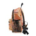 thumbnail image 4 of FORMRS Kids School Backpack with Front Zippered Pocket 12" Student Travel Daypack, Abstract Orange Flowers, 4 of 6