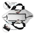 thumbnail image 4 of Bingfone Canvas Tote Bag for Women with Inner Pocket Aesthetic Cute Shopping Tote Bags Reusable Grocery Bags- Pirate Bulldog On Deck, 4 of 8