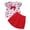 Red, variant on LUOGENLI Girls Summer Outfits Size 6X-7 Summer Toddler Girls Short Sleeve Prints Tops Shorts Outfits Set for Kids Clothes Girls 4th of July Outfit Size 10/12 2-3 Years
