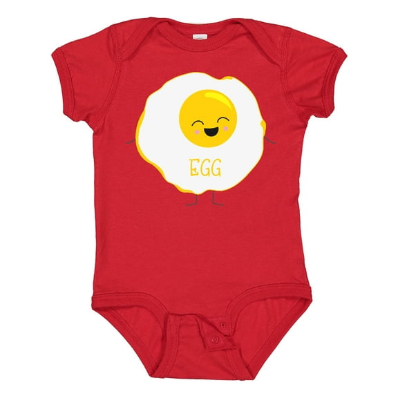 Inktastic Cute Kawaii Fried Egg Boys or Girls Baby Bodysuit