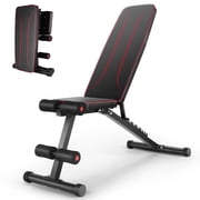 VIBESPARK Foldable Weight Bench for Full Body Workout Bench Press, 660LBS Adjustable Weight Bench with 8 Positions Incline Decline Bench for Home Gym Fitness Strength Training
