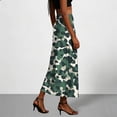 thumbnail image 4 of Jsaierl Women's Camouflage Print Satin Maxi Skirt, High Waist Flowy Mermaid Skirt, Casual Streetwear Long Skirt for Daily Wear, 4 of 7