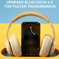 thumbnail image 4 of Bluetooth Headphones, Wireless Headphones, Over Ear Noise Cancelling Headphones with Mic, Up To 24 Hours of Battery Life, 4 of 9