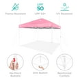 thumbnail image 5 of Best Choice Products 10x10ft Easy Setup Pop Up Canopy w/ 1-Button Setup, Wheeled Case, 4 Weight Bags - Pink/White, 5 of 10