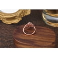 thumbnail image 3 of 14K Rose Gold Oval Moissanite Classic Engagement Ring for Women, 3 of 5