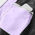 thumbnail image 5 of Men's Solid Color Sleeveless Stand Collar Zipper Cardigan Multi-Pocket Jacket Polyester Lightweight Casual Work Fishing Vest | JASKFLY,Purple L, 5 of 9