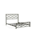 thumbnail image 2 of eLuxurySupply Metal Bed Frame - Geometric Style Folding Bed Frame - Easy Assembly with Headboard and Footboard - Sturdy Steel Construction Bed Base - Queen Size, 2 of 2