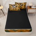 thumbnail image 4 of Homewish Camo Mallard Duck Zipper Queen Comforter Set with Fitted Sheet and 2 Pillowcases,Wild Bird Hunting Zipper Bedding Set For Boys,Black Reversible,4-Piece, 4 of 7
