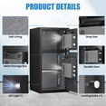 thumbnail image 3 of Karbeen 6.0 Cu ft Large Safe Box Fireproof, Digital Keypad Home Safe with Deposit Slot & Dual Alarm System, Money Safe with Mute Function and LED Light, Security Box for Money Valuables, 3 of 7