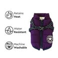 thumbnail image 4 of Snow & Wind Resistant Dog Winter Coat, Purple, XL, with Reflective Strips for Night Safety, 4 of 5