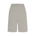 thumbnail image 4 of IYYVV Women's Golf Shorts with Pockets, High Waisted Summer Wide Leg Business Work Office Casual Dressy Pants with Pockets 2026 Gray 2XL, 4 of 6