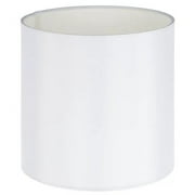 Mainstays 19 Modern Silver Stick Lamp with White Fabric Shade and USB Port