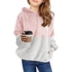 thumbnail image 1 of Niñas Fuzzy Fleece Pullover Hoodies Sudadera Casual Loose Outwear Coat con bolsillos 4-13 años Adepaton WMPH-1171-23, 1 of 7