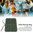 thumbnail image 4 of Canvas Cookware Knife Storage Bag, Portable Tools Travel Bag for Outdoor BBQ, Utensil Organizer with Individual Compartments, Stylish and Compact Design., 4 of 7