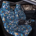 thumbnail image 2 of Zufioo Hawaiian Style Print Car Seat Protectors, SUV, Truck, Van Seat Covers - Strap Design, High Elasticity and Dustproof, Car Interior Protectors Auto Parts-1, 2 of 9
