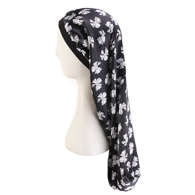 Hair Braid Bonnet Satin Extra Long Elastic Soft Hair Bonnet Sleep Cap for Women