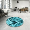 thumbnail image 3 of Ahgly Company Indoor Rectangle Patterned Dark Cyan Green Area Rugs, 5' x 7', 3 of 6