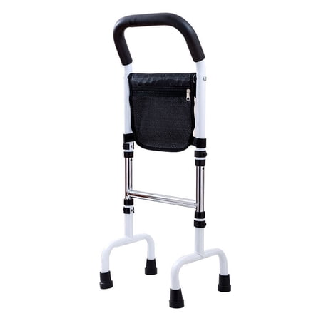 Teetheory Sturdy Standing Bedside Handrail - Reliable Getting Up Aid with Assist Handle for Easy Mobility with Storage Bag