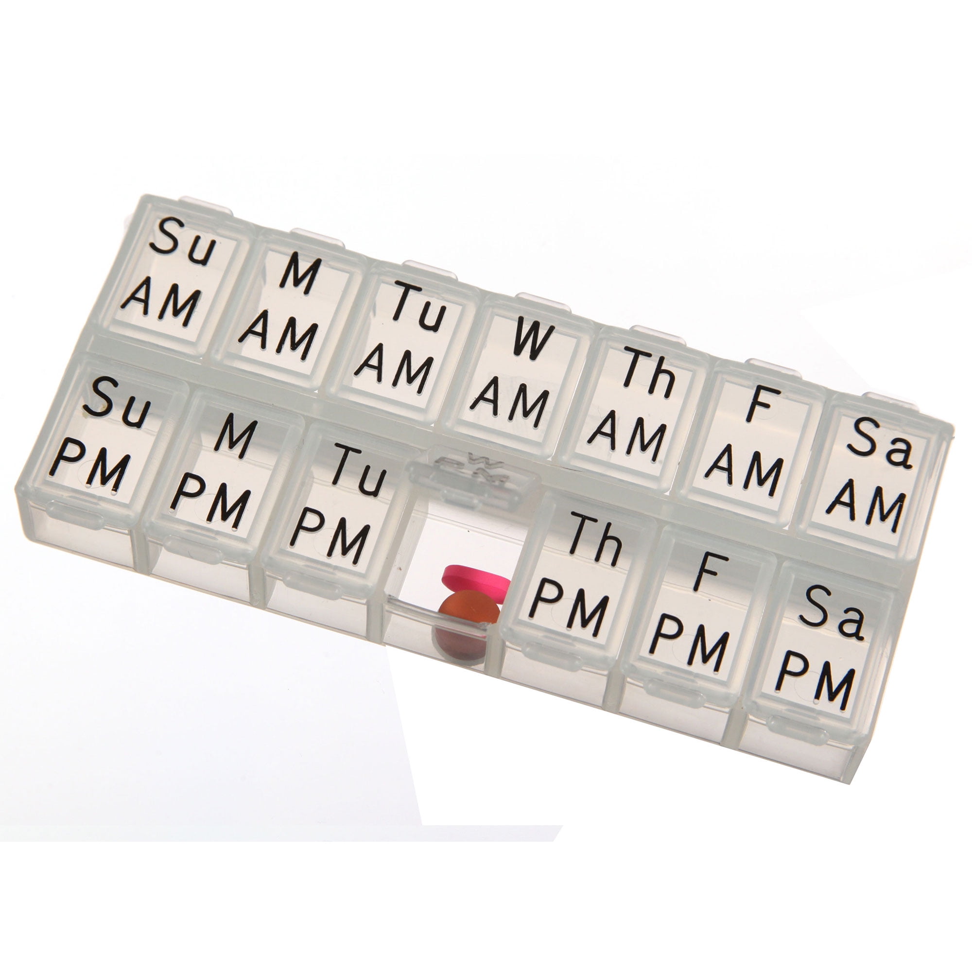 Medifacx ProRx Disc Pill Cutter with 7 AM/PM Pill Organizer with FREE Green Disc