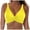 Yellow, variant on Womens Bikini Tops Adjustable Wide Straps Swimsuits Twist Front V Neck Bikini Top Bathing Suit Tops Only(Orange,S)