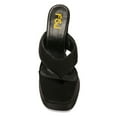 thumbnail image 4 of FSJ Women Square Split Toe Thong Sandals Slip on Platform Block Chunky Heels Casual Dress Summer Beach Slides Size 16 Black, 4 of 4