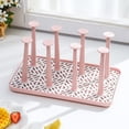 thumbnail image 1 of Promotions! Water Cups Shelf Dust-proof Cup Drying Rack Multifunctional Plastic Draining Glass Cup Holder Stand Easy to Clean for Bottle, 1 of 6