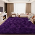 thumbnail image 2 of Janvonne Area Rugs for Living Room,8x10ft Soft Fluffy Shaggy Indoor Floor Carpet for Bedroom,Dorms, Nursery Rooms, Home Decor Aesthetic,Grape Purple, 2 of 8