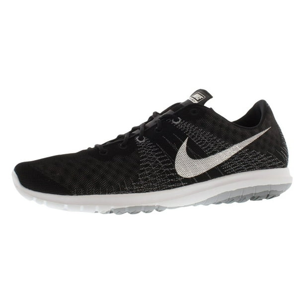 Nike Men's Flex Fury Athletic Black White Wolf Grey Running Shoes ...