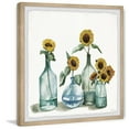 thumbnail image 2 of Parvez Taj Sunflowers in Blue Vase Framed Painting Print, 2 of 6