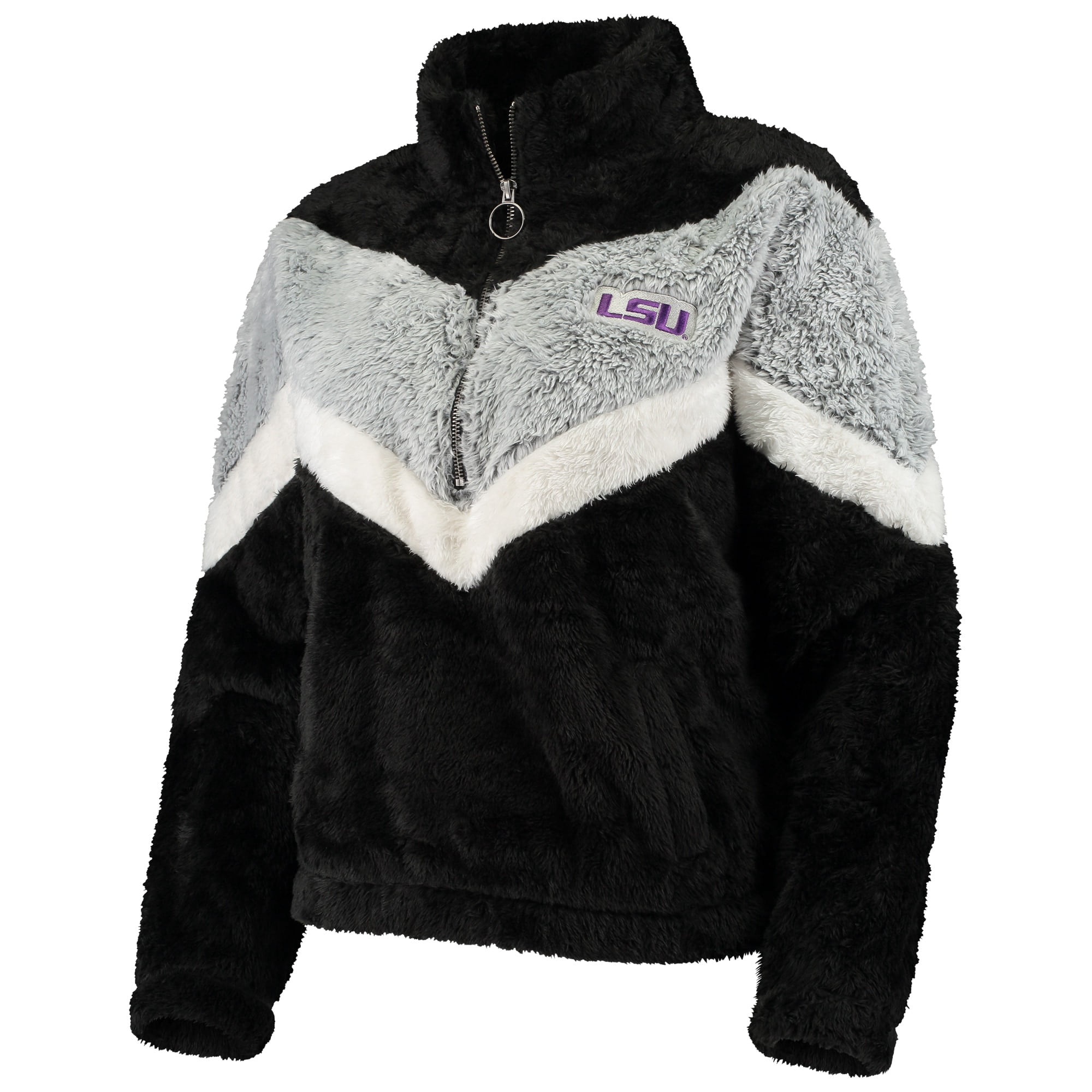 LSU Tigers Women's Chevron Fuzzy Fleece 