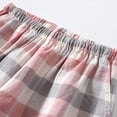 thumbnail image 5 of cfhntfmh Men's Plaid Shorts Elastic Waist Pj Bottoms with Pockets Soft Comfy Pajama Shorts Cotton Lounge Sleepwear, 5 of 7